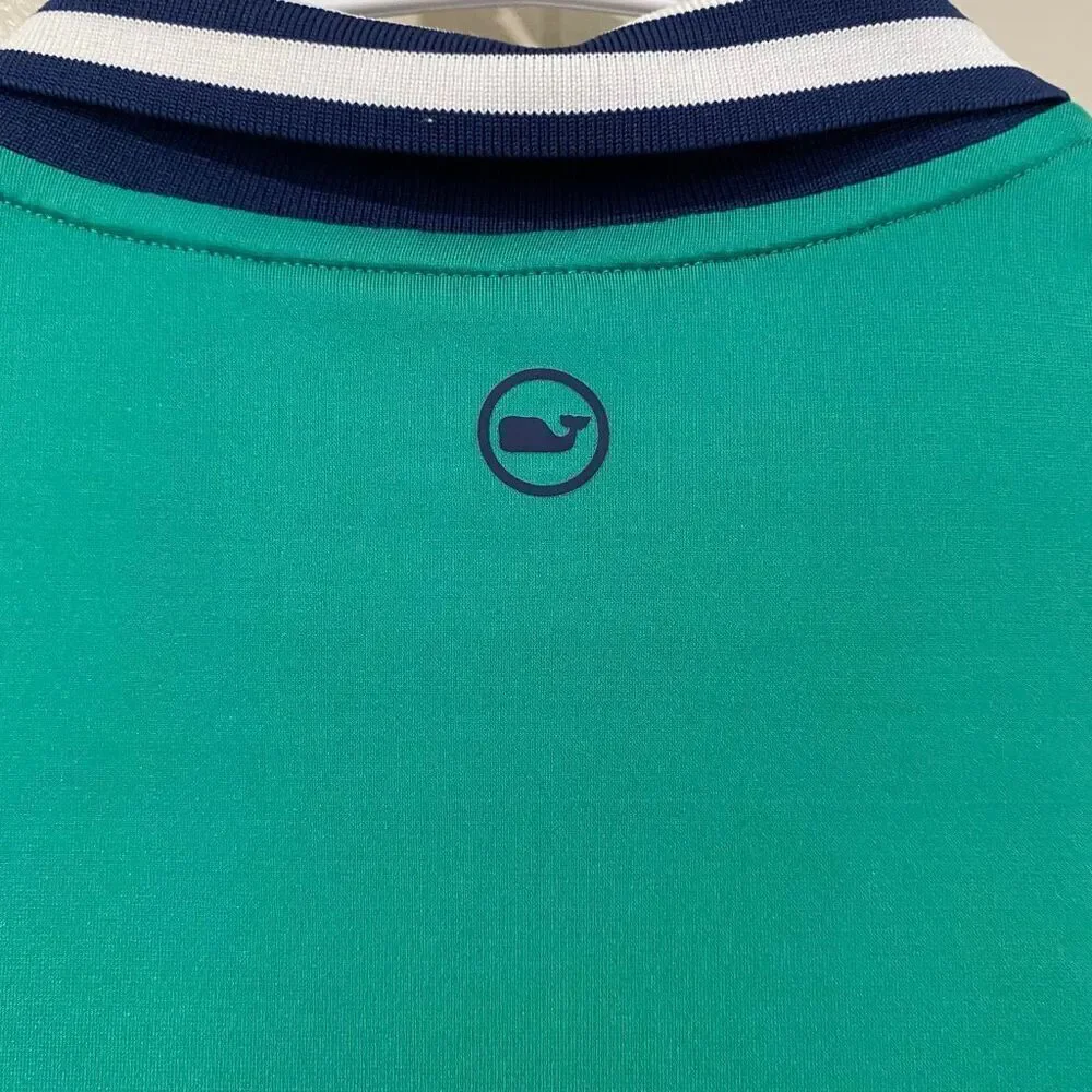 Vineyard Vines Performance Polo XXS – Green Zip Front Active Shirt
